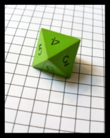 Dice : Dice - 8D - Precision Solid Slime Green With Black Numerals